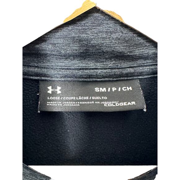 Under Armour  ColdGear Loose Fit Black 1/4 Zip Pullover Men's  Small - Picture 3 of 5
